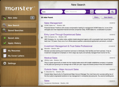 Monster jobs app