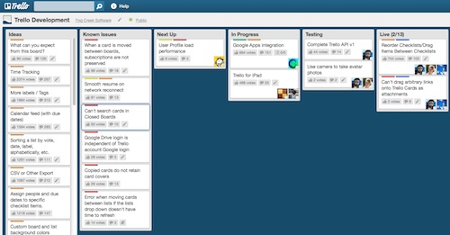 sample trello boards for project management